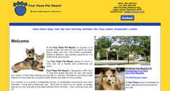 Desktop Screenshot of fourpawsinc.com